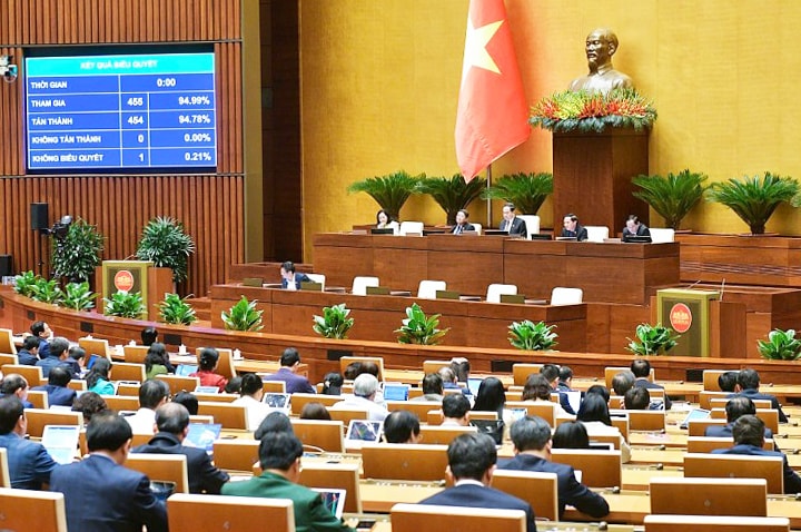 Hôm nay (16-6), Quốc hội biểu quyết thông qua sửa đổi, bổ sung Hiến pháp năm 2013