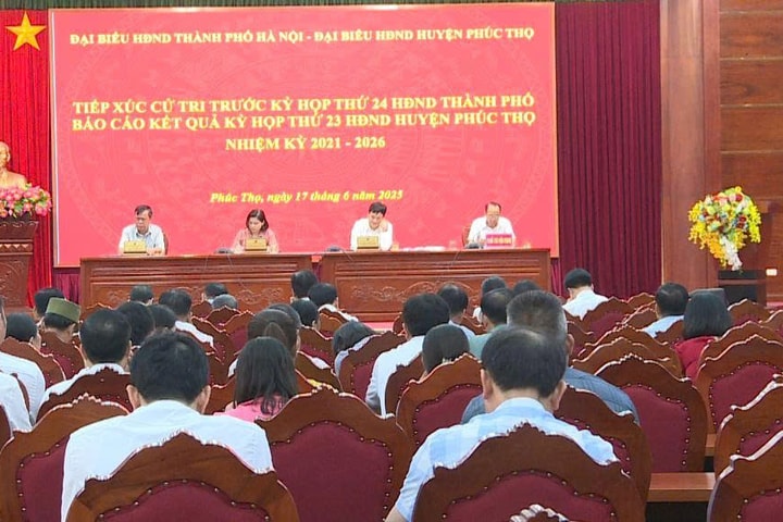 Cử tri huyện Phúc Thọ kiến nghị thành phố bố trí cán bộ phù hợp