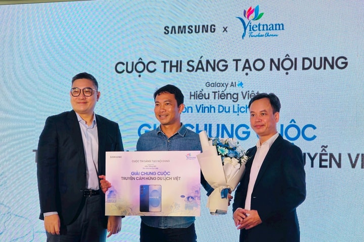 Trao giải cuộc thi "Galaxy AI - Hiểu tiếng Việt, tôn vinh du lịch Việt"
