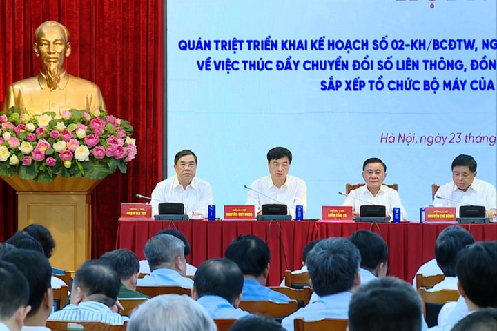 Thường trực Ban Bí thư: Chuyển đổi số là công cụ đột phá để tinh gọn bộ máy