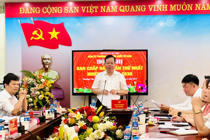 Phường Văn Miếu - Quốc Tử Giám (mới) vận hành thử nghiệm Hội nghị Ban Chấp hành lần thứ I