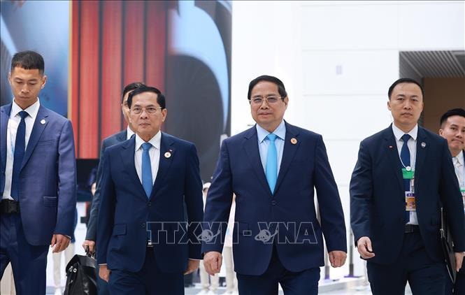 Thủ tướng Chính phủ Phạm Minh Chính dự phiên khai mạc toàn thể Hội nghị WEF Thiên Tân