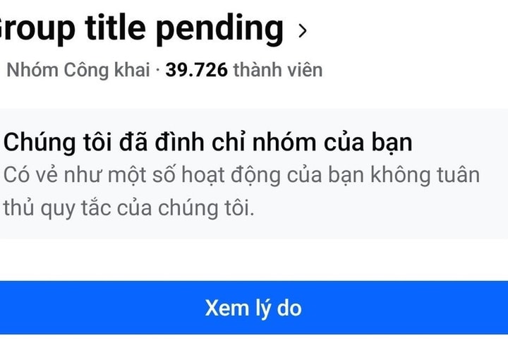 Meta khắc phục xong lỗi về hội, nhóm trên Facebook