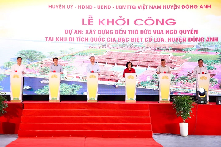 Tổng Bí thư Tô Lâm dự Lễ khởi công xây dựng đền thờ Đức vua Ngô Quyền