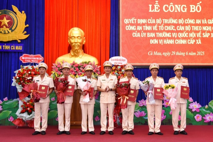 Công an Cà Mau kiện toàn nhân sự, giữ ổn định cơ sở