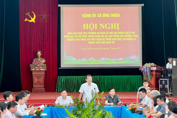 Bí thư Đảng ủy xã Ứng Thiên: "Cán bộ cơ sở là lực lượng quyết định hiệu quả thực thi nghị quyết"