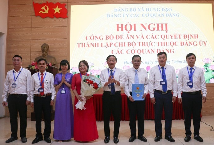 Xã Hưng Đạo thành lập các chi bộ trực thuộc Đảng ủy cơ quan Đảng
