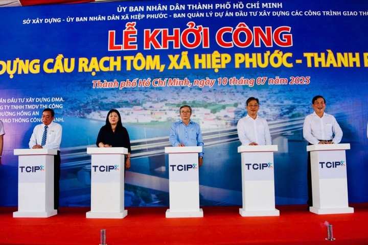 Khởi công cầu Rạch Tôm nối liền TP Hồ Chí Minh và Tây Ninh