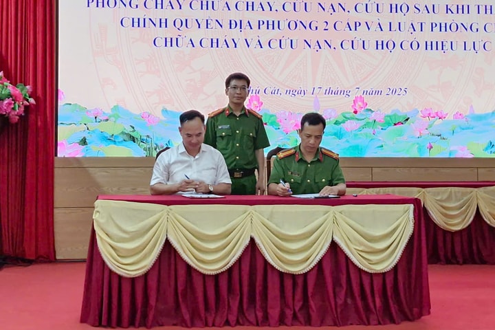 Xã Phú Cát nâng cao hiệu quả công tác phòng cháy, chữa cháy và cứu nạn, cứu hộ
