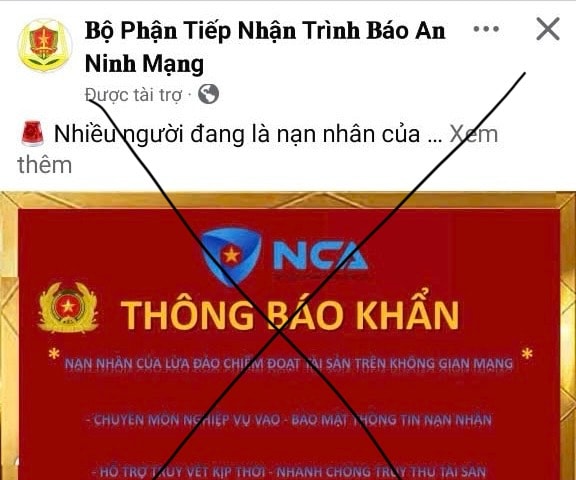 Xuất hiện fanpage giả mạo Hiệp hội An ninh mạng quốc gia để lừa đảo "kép"