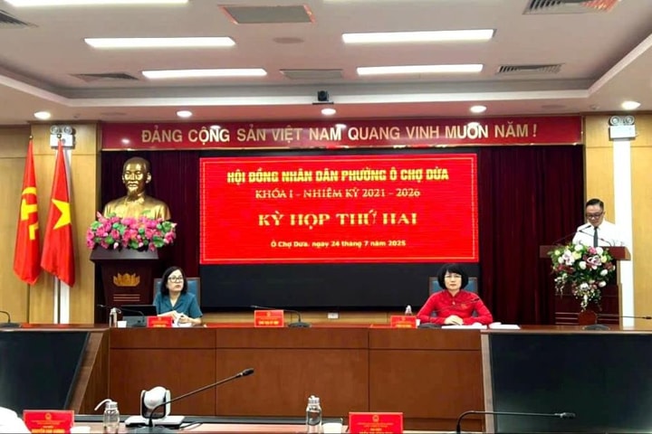 HĐND phường Ô Chợ Dừa thông qua 12 chỉ tiêu phát triển kinh tế - xã hội