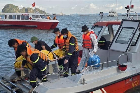 Hoàn tất công tác tìm kiếm 39 nạn nhân trong vụ lật tàu du lịch trên vịnh Hạ Long
