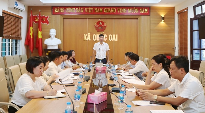 Xã Quốc Oai phát động cuộc thi “Giữ gìn thôn sáng - xanh - sạch - đẹp- an toàn”