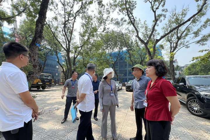 Phường Bồ Đề Kiểm tra tiến độ cải tạo các trường học trước thềm năm học mới
