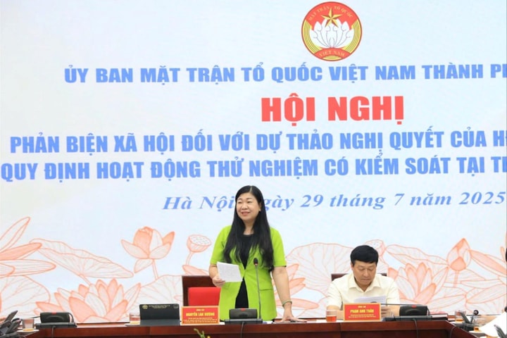 Dự thảo nghị quyết quy định hoạt động thử nghiệm có kiểm soát phải rõ tính đặc thù của Hà Nội