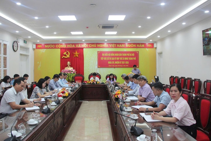 Phó Chủ tịch HĐND thành phố Hà Nội Phạm Quí Tiên tiếp xúc cử tri tại 5 xã