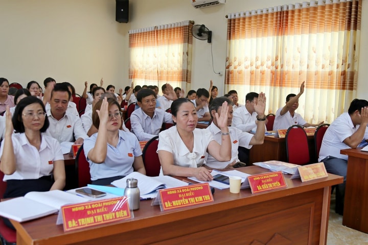 HĐND xã Đoài Phương thông qua những nội dung quan trọng tại kỳ họp thứ hai