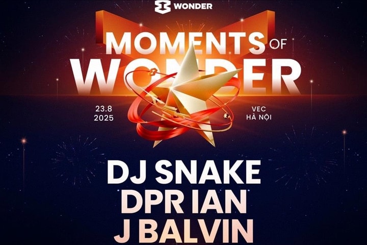 “Moments of Wonder” - đại nhạc hội đặc biệt kỷ niệm 80 năm Quốc khánh với dàn sao “khủng”: DJ Snake, J Balvin, The Kid LAROI, DPR IAN…