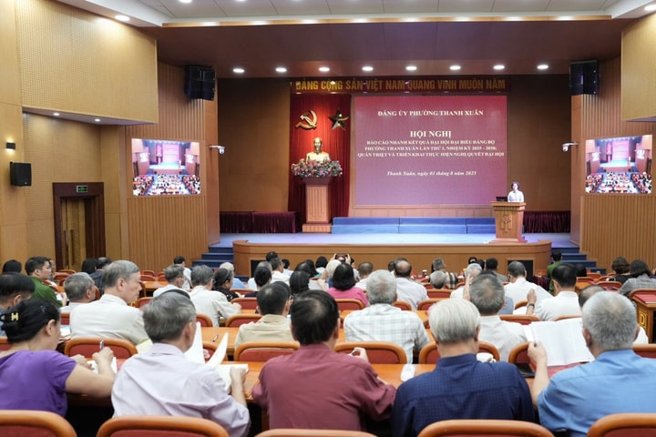 Đại hội đại biểu Đảng bộ phường Thanh Xuân: Dấu ấn đổi mới, hiện đại