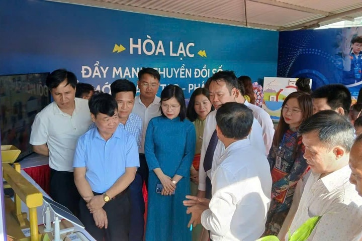 Xã Hòa Lạc thành lập tổ công nghệ số cộng đồng tại 9 thôn