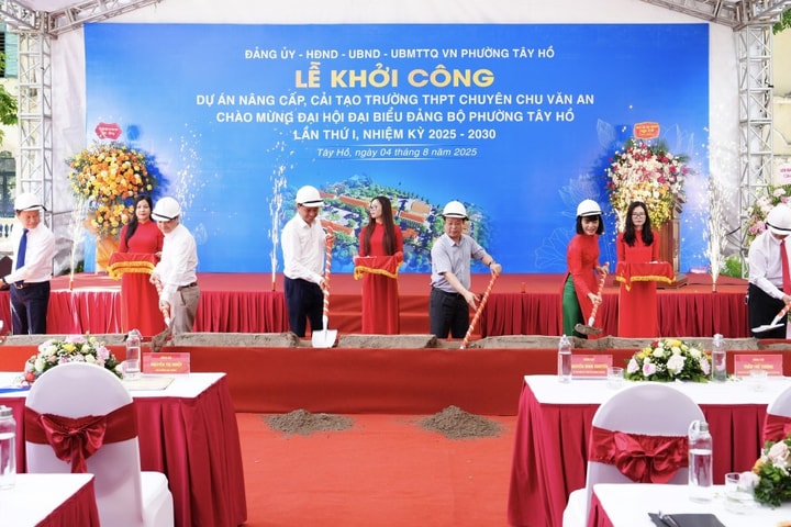 Hà Nội Khởi công dự án cải tạo, nâng cấp trường THPT Chu Văn An