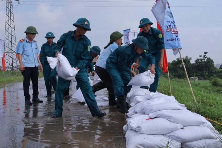 Nâng cao hiệu quả phối hợp, xử lý tình huống thiên tai ở Phúc Lộc