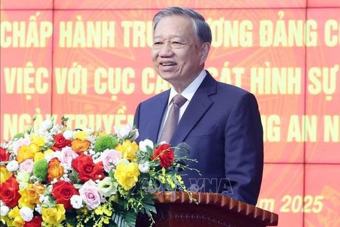 Tổng Bí thư Tô Lâm: Xây dựng lực lượng Cảnh sát hình sự làm chủ công nghệ