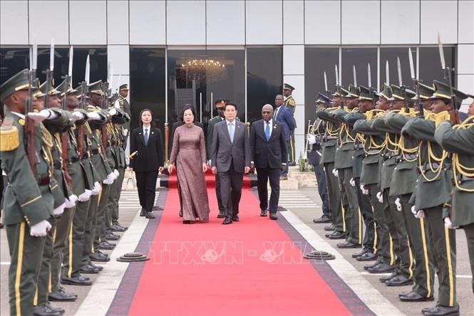 Chủ tịch nước Lương Cường kết thúc tốt đẹp chuyến thăm cấp Nhà nước Cộng hòa Angola