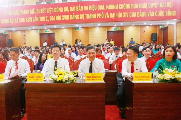 215 đại biểu dự Đại hội đại biểu Đảng bộ xã Sóc Sơn lần thứ I