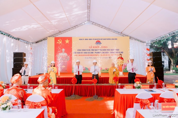 Long Biên khởi công dự án chào mừng Đại hội Đảng bộ phường lần thứ I