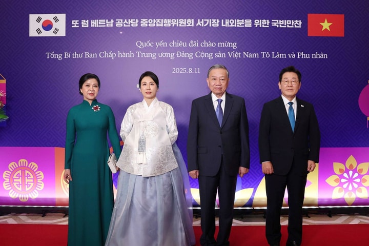 Tổng Bí thư Tô Lâm dự chiêu đãi cấp Nhà nước do Tổng thống Hàn Quốc Lee Jae Myung chủ trì