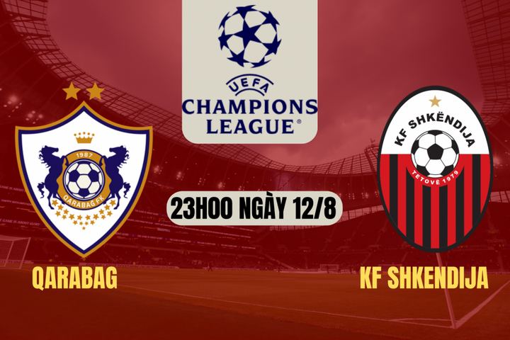 Qarabag vs KF Shkendija: Chủ nhà tự tin giành vé đi tiếp