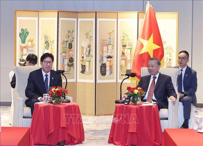 Tổng Bí thư Tô Lâm tiếp Thị trưởng thành phố Busan (Hàn Quốc)