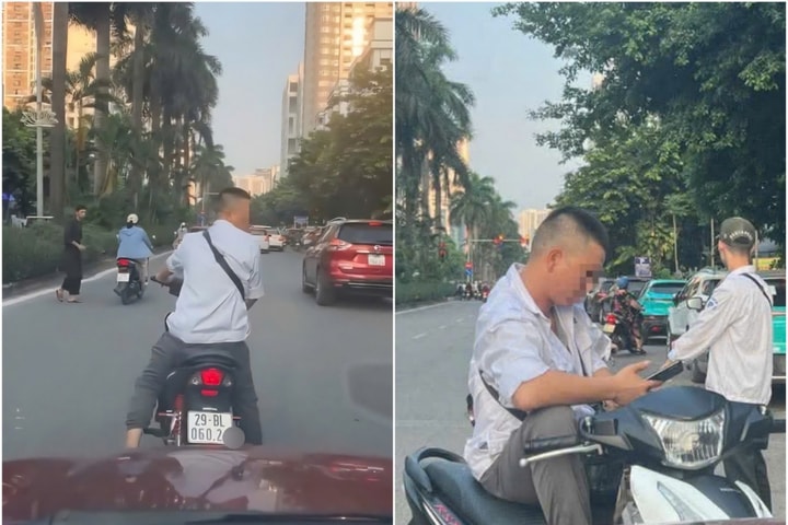 Công an vào cuộc xác minh vụ chặn đường, đòi tiền đỗ xe ở Hàm Nghi