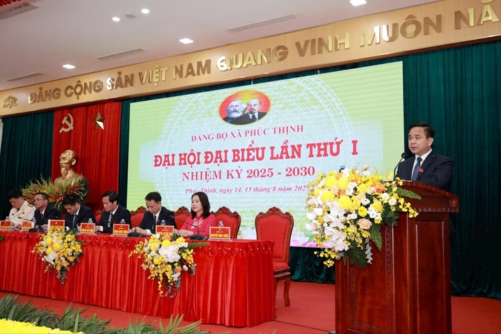 186 đại biểu dự phiên trù bị Đại hội đại biểu Đảng bộ xã Phúc Thịnh lần thứ I