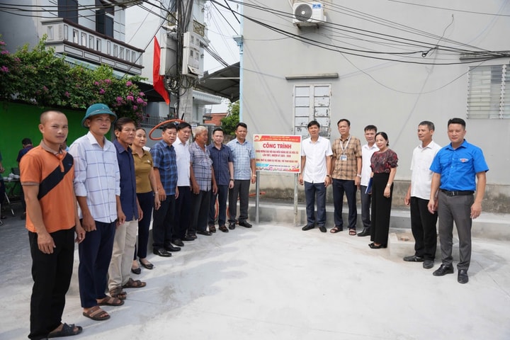 Hoà Xá: Xã hội hóa hơn 425 triệu đồng xây công trình dân sinh chào mừng Đại hội Đảng bộ