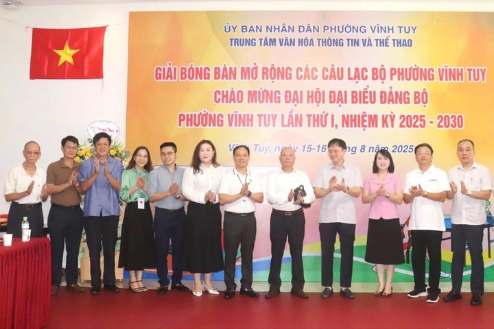 Vĩnh Tuy tổ chức hoạt động văn hóa, thể thao chào mừng Đại hội Đảng bộ phường
