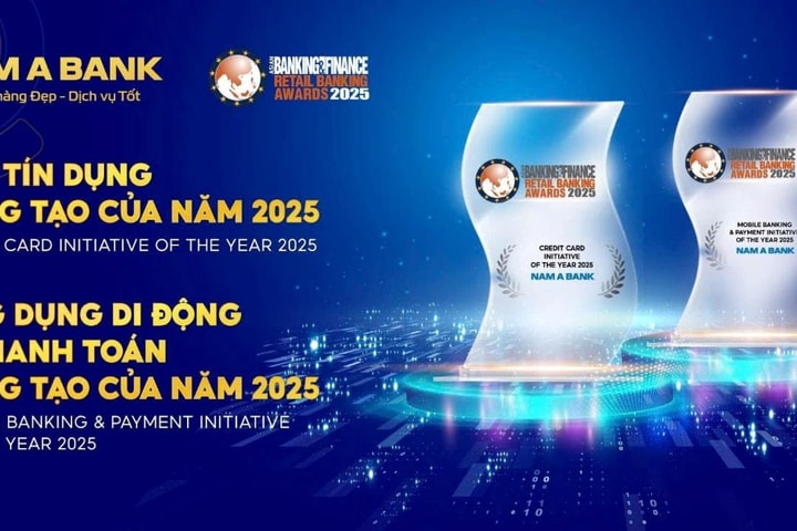 Nam A Bank nhận cú đúp giải thưởng quốc tế