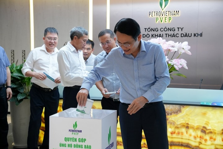 PVEP chung tay ủng hộ đồng bào bị thiệt hại do bão số 3