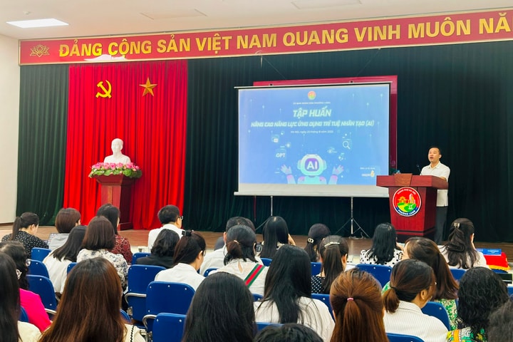 Nâng cao năng lực ứng dụng AI cho cán bộ phường Láng