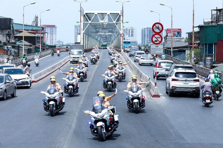 Lực lượng Cảnh sát tuần tra, dẫn đoàn sẵn sàng cho nhiệm vụ lịch sử A80