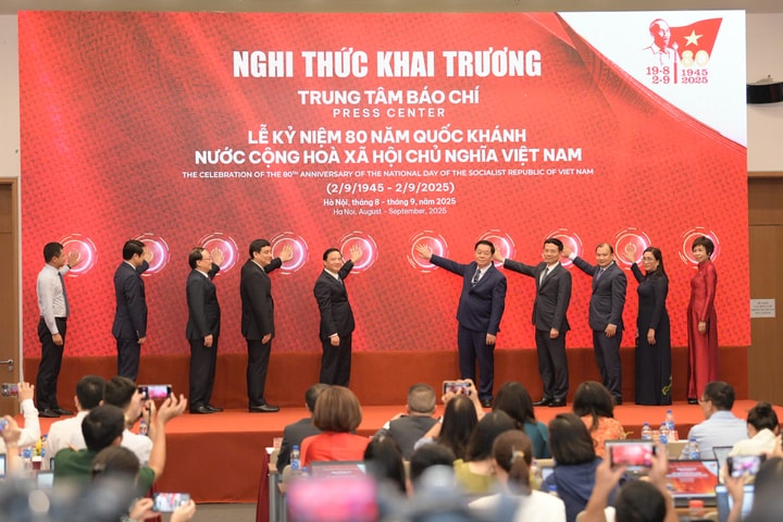 Khai trương Trung tâm Báo chí Lễ kỷ niệm 80 năm Quốc khánh 2-9