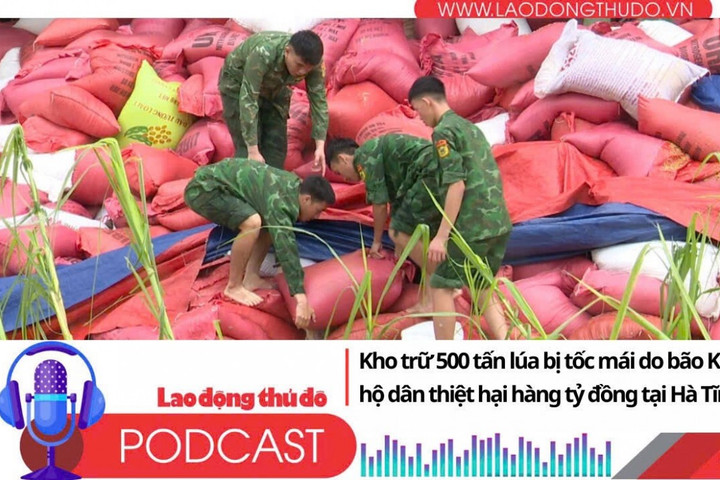 Điểm những tin nổi bật tối ngày 26/8/2025: Kho trữ 500 tấn lúa bị tốc mái do bão Kajiki, hộ dân thiệt hại hàng tỷ đồng