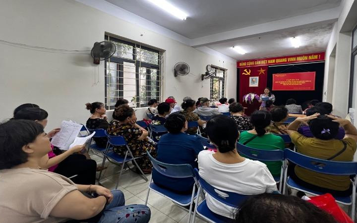 Phường Ô Chợ Dừa tập huấn nâng cao nghiệp vụ cho cán bộ chuyên trách dân số