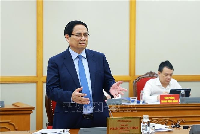Bộ Chính trị làm việc về Đại hội Đảng bộ thành phố Hải Phòng và tỉnh Quảng Ngãi