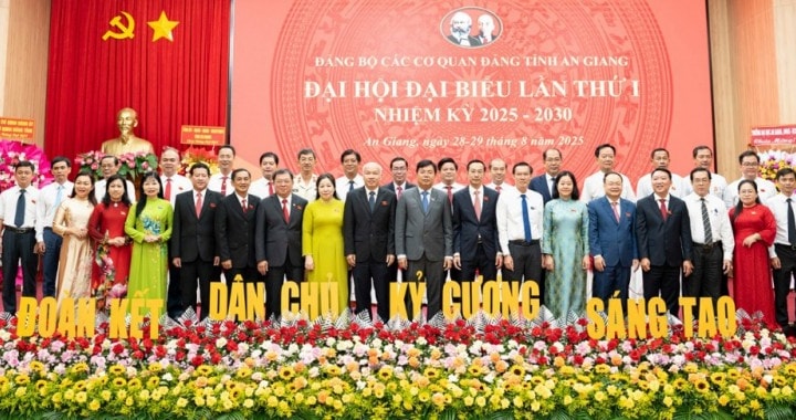 Đại hội Đảng bộ Các cơ quan Đảng tỉnh An Giang lần thứ I, nhiệm kỳ 2025-2030 Xây dựng tổ chức Đảng “Bốn tốt”, “Chuyển đổi số kiểu mẫu”