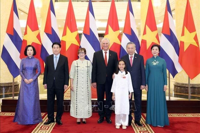 Tổng Bí thư Tô Lâm, Chủ tịch nước Lương Cường đồng chủ trì chiêu đãi cấp Nhà nước Bí thư thứ nhất Đảng Cộng sản Cuba, Chủ tịch nước Cộng hòa Cuba