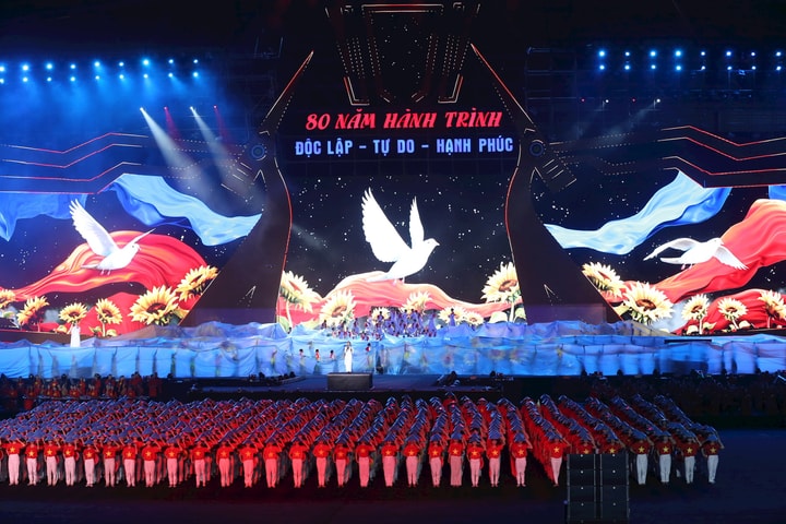 Chương trình nghệ thuật đặc biệt “80 năm Hành trình Độc lập - Tự do - Hạnh phúc”: Bản hùng ca mang khát vọng hùng cường của dân tộc