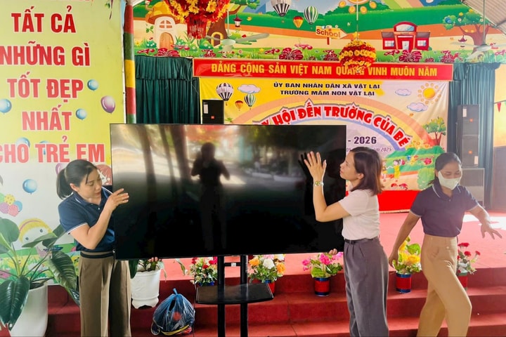 Xã Vật Lại khắc phục khó khăn, sẵn sàng bước vào năm học mới 2025-2026