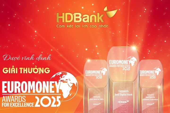 HDBank lập “hat-trick” giải thưởng Euromoney 2025, khẳng định vị thế quốc tế của ngân hàng Việt